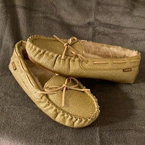 Fanture Gold Moccasins